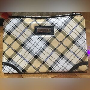 Miche “Paige” Petite Interchangeable Shell with cream and yellow plaid design.